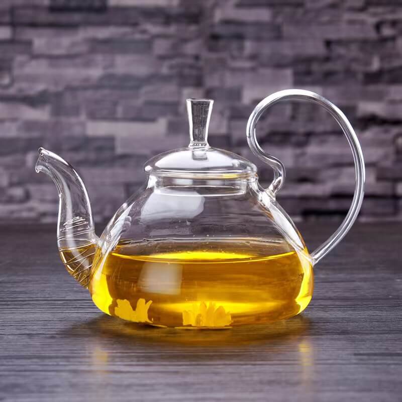 600ml Herbal Stove Top Glass Teapot Kettle