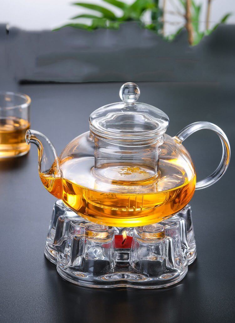Antique Insulated Borosilicate Glass Teapot