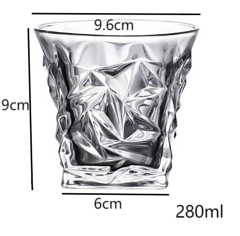 wedge glass plaid whiskey scotch drinking glasses
