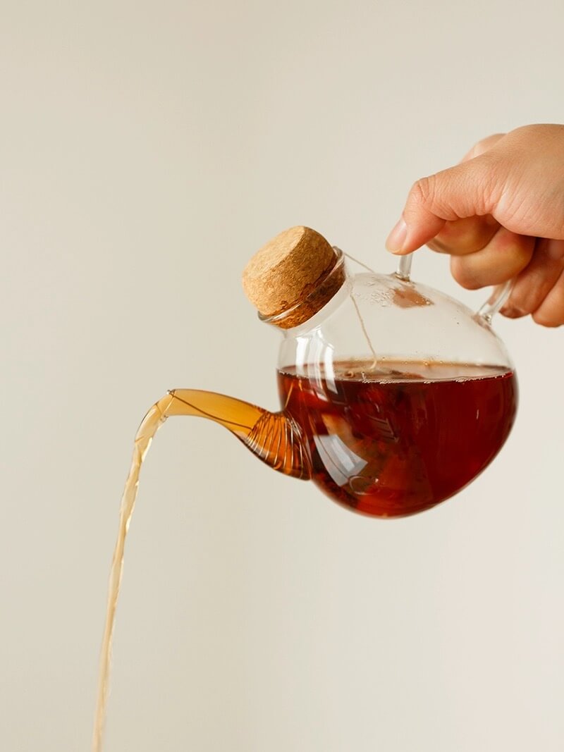 Stove Top 500ml Glass Teapot Tea Kettle Infuser