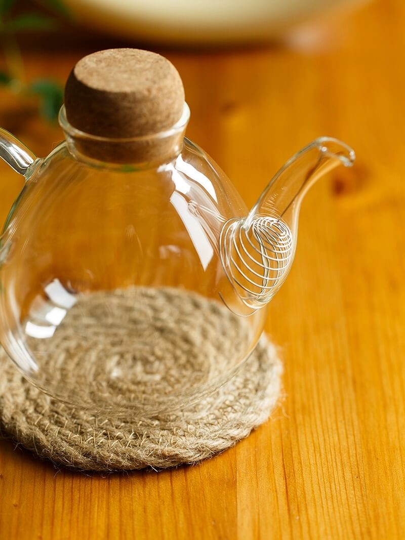Stove Top 500ml Glass Teapot Tea Kettle Infuser