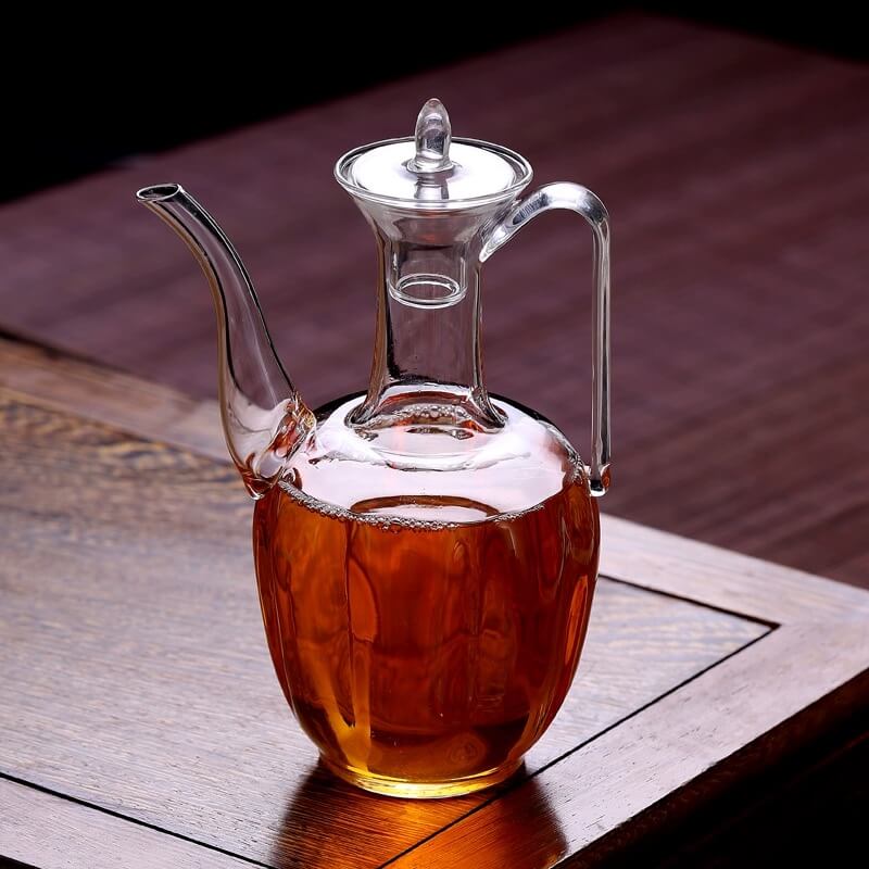 Heat Resisting Antique Borosilicate Glass Teapot