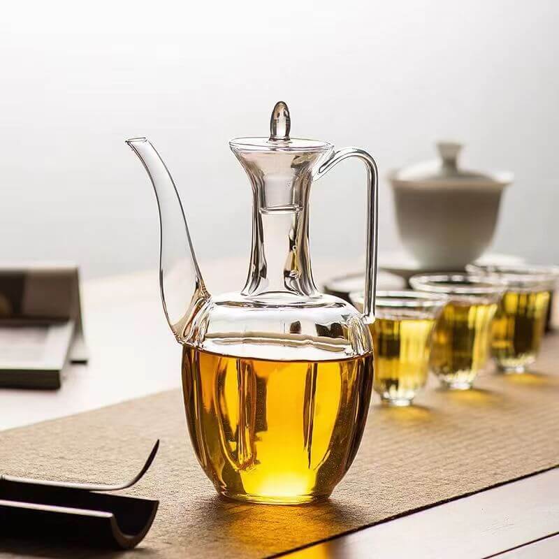Heat Resisting Antique Borosilicate Glass Teapot