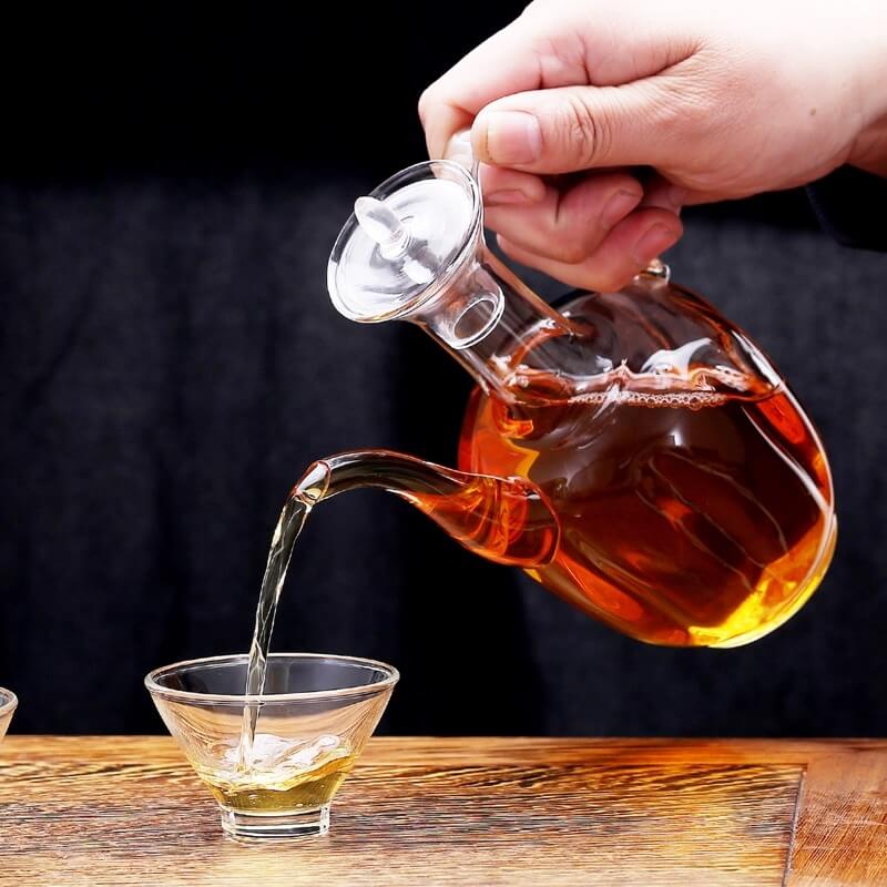 Heat Resisting Antique Borosilicate Glass Teapot