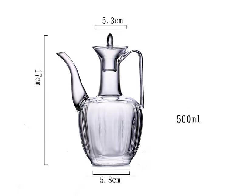 glass herbal teapot