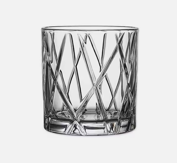 old fashioned vintage bulk crystal whisky glasses