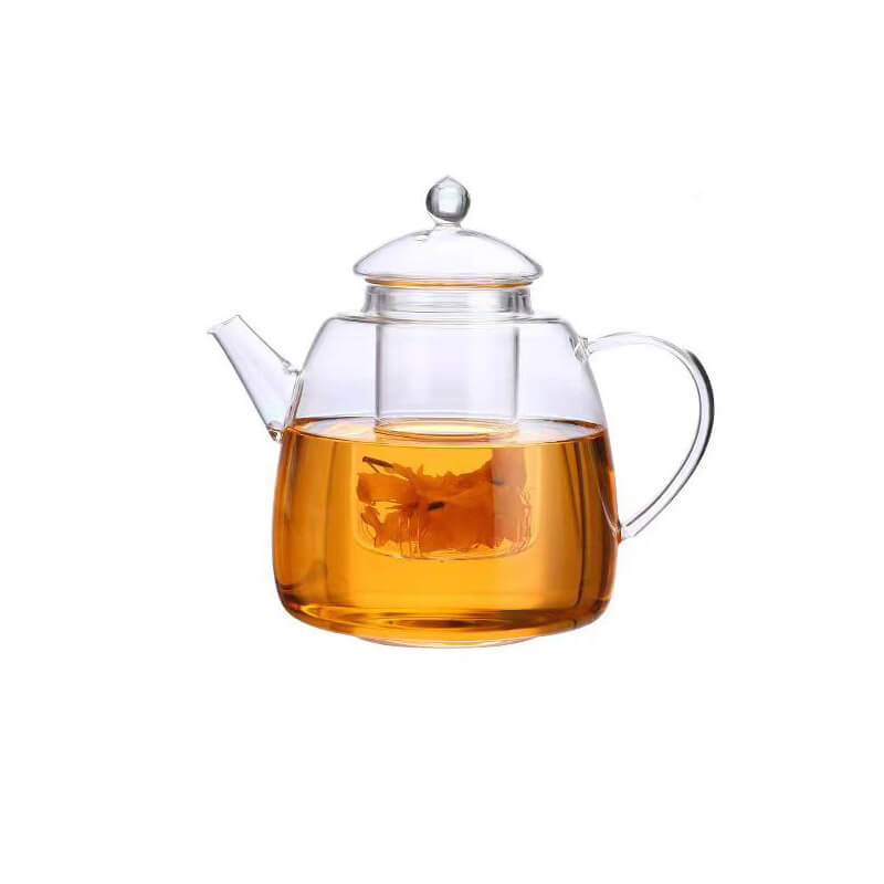 Individual Stovetop Large Borosilicate Glass Teapot
