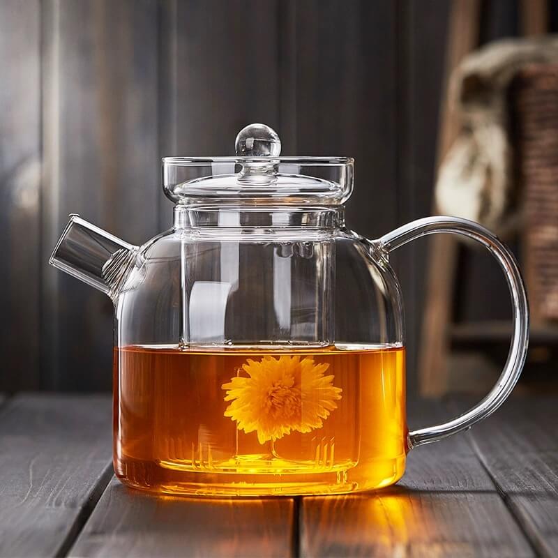 Stovetop Induction Clear Glass Kettle Tea Maker