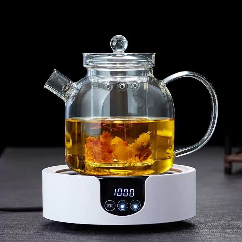 Stovetop Induction Clear Glass Kettle Tea Maker
