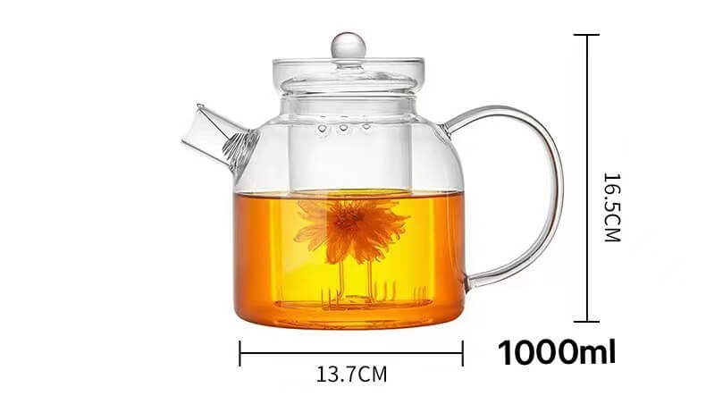 clear glass induction kettle