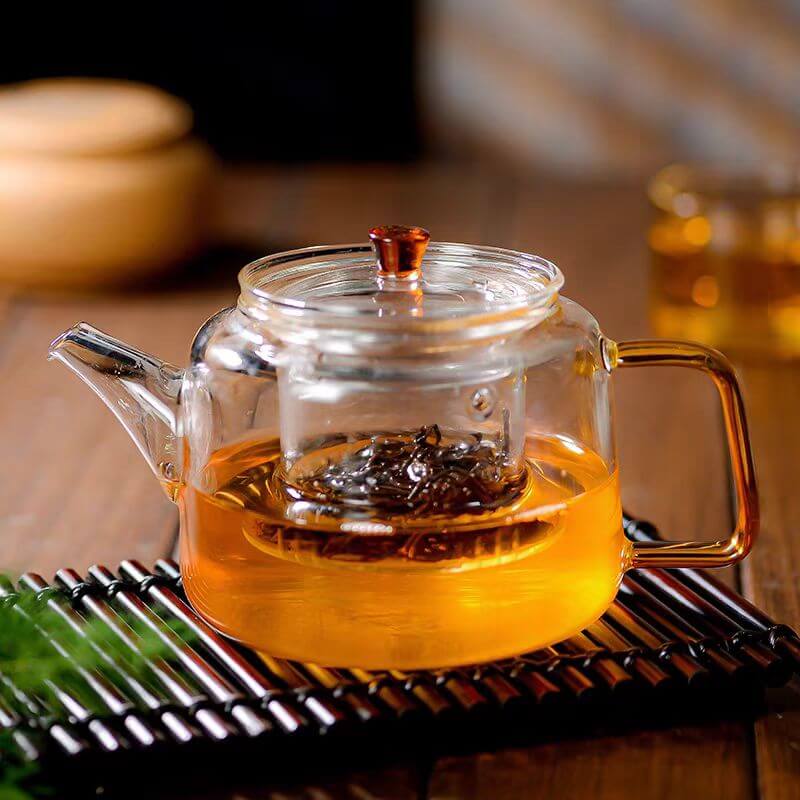 Stovetop Glass Tea Kettle For Blooming Green Tea