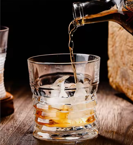 personalised round whiskey scotch glasses