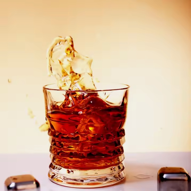 personalised round whiskey scotch glasses