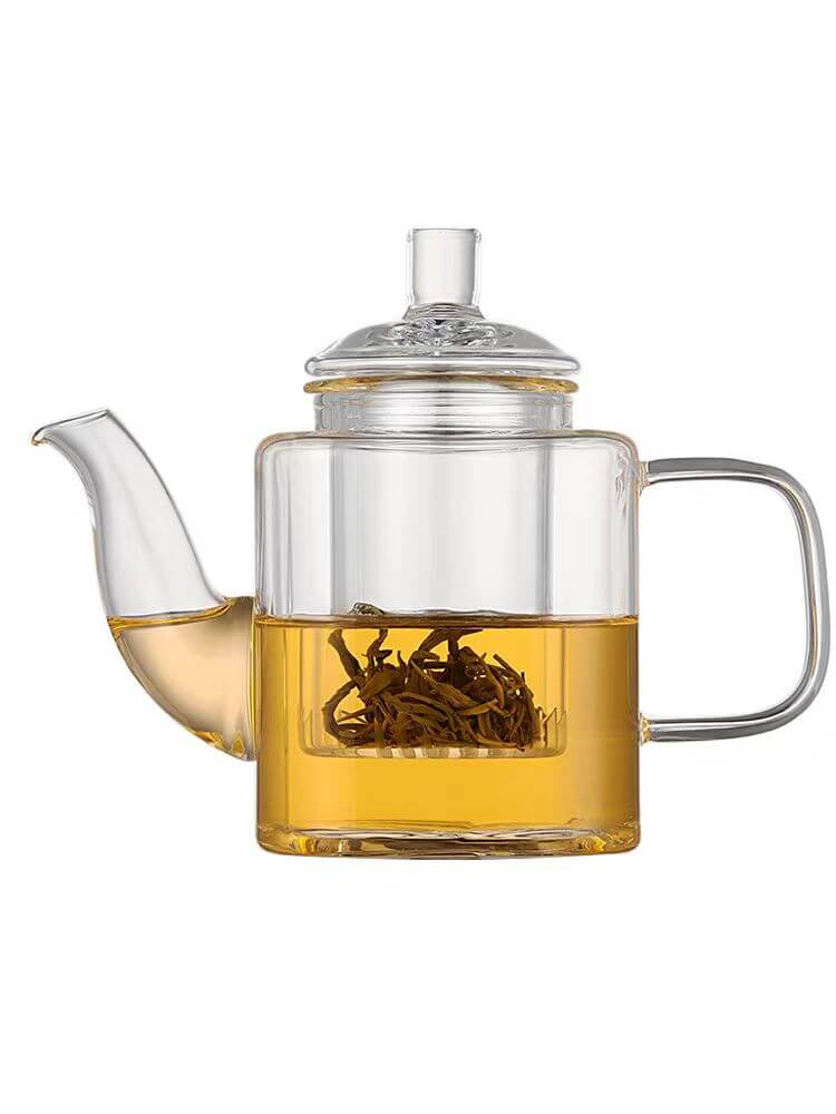 Mini Glass Teapot Tea Kettle With Infuser Bloom