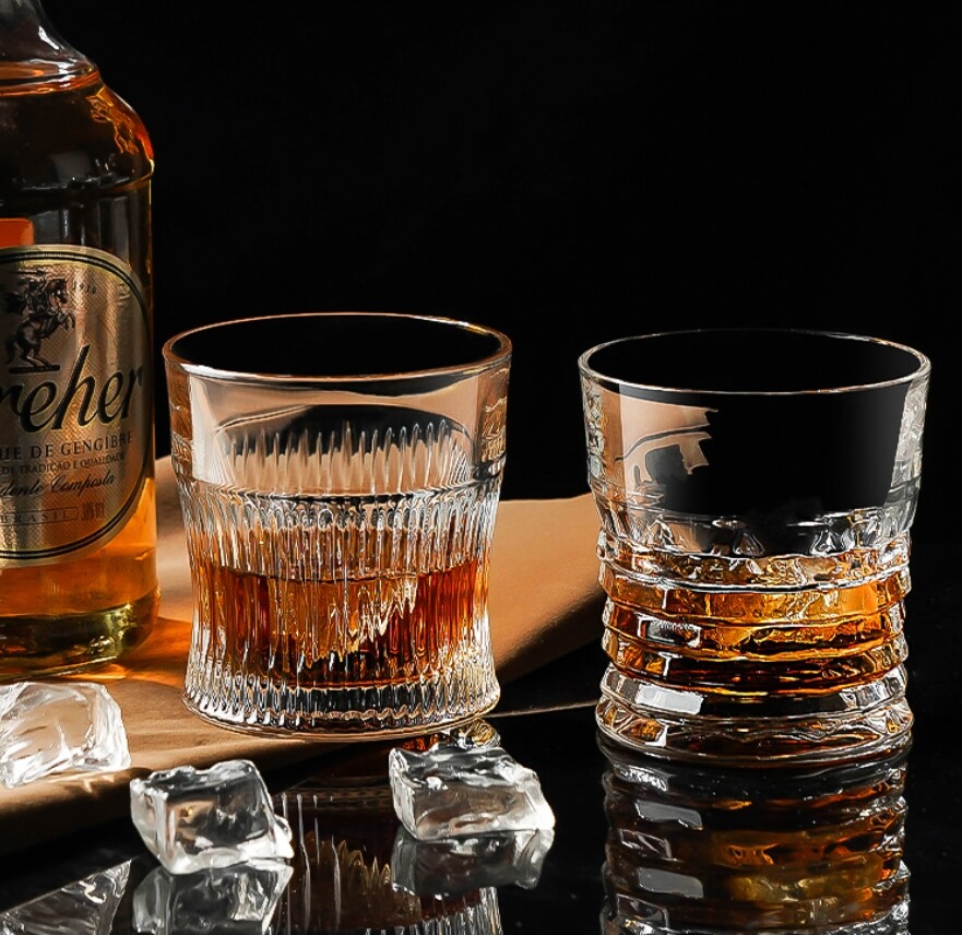 round whiskey glasses