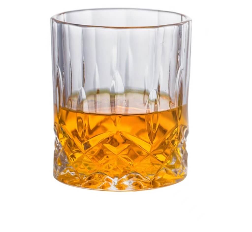 heavy bottom ribbed mountain whiskey glasses