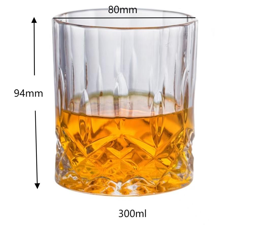 heavy bottom ribbed mountain whiskey glasses