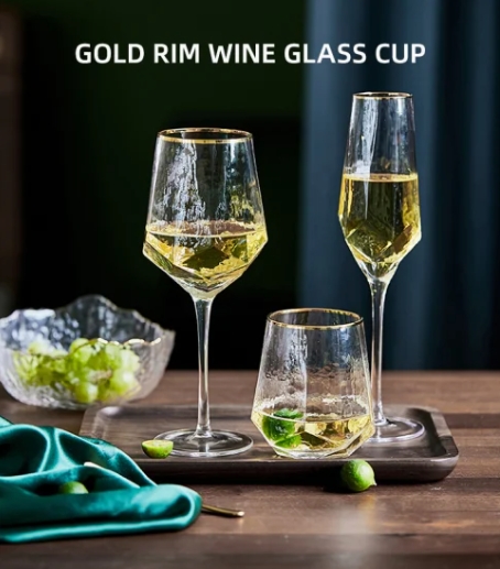 crystal wine goblets