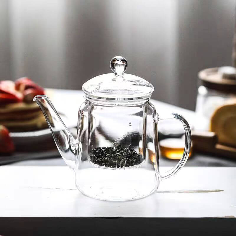500ml Clear Glass Teapot Tea Brewing Pots