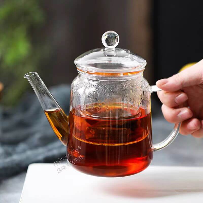 500ml Clear Glass Teapot Tea Brewing Pots