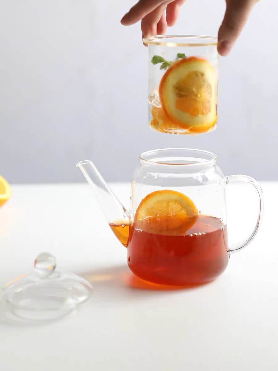 500ml Clear Glass Teapot Tea Brewing Pots