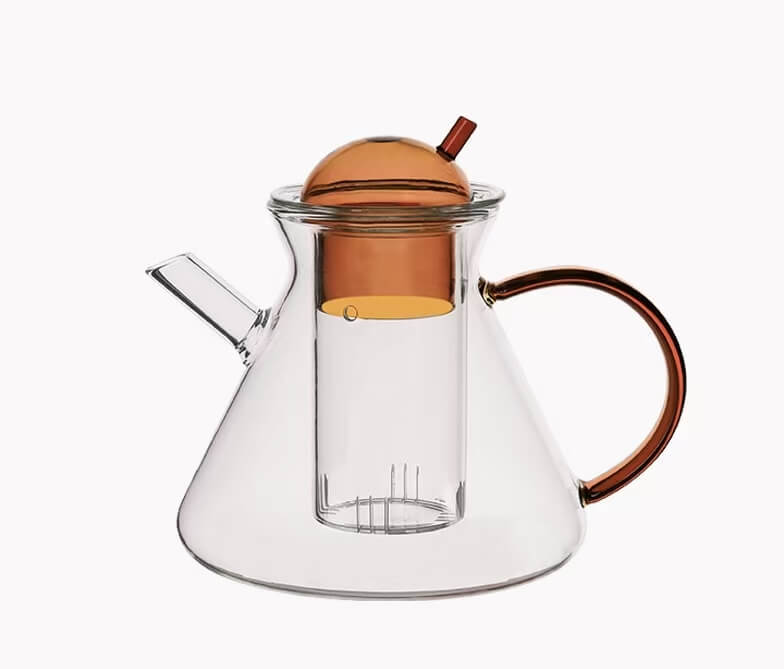 Stovetop Beautiful Heat Resistant Glass Teapot