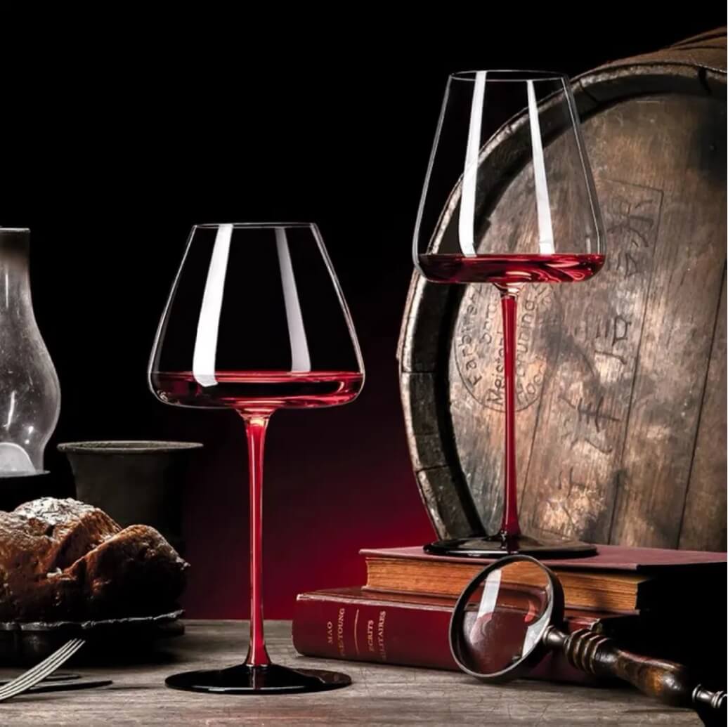 personalized stemmed water wine goblets
