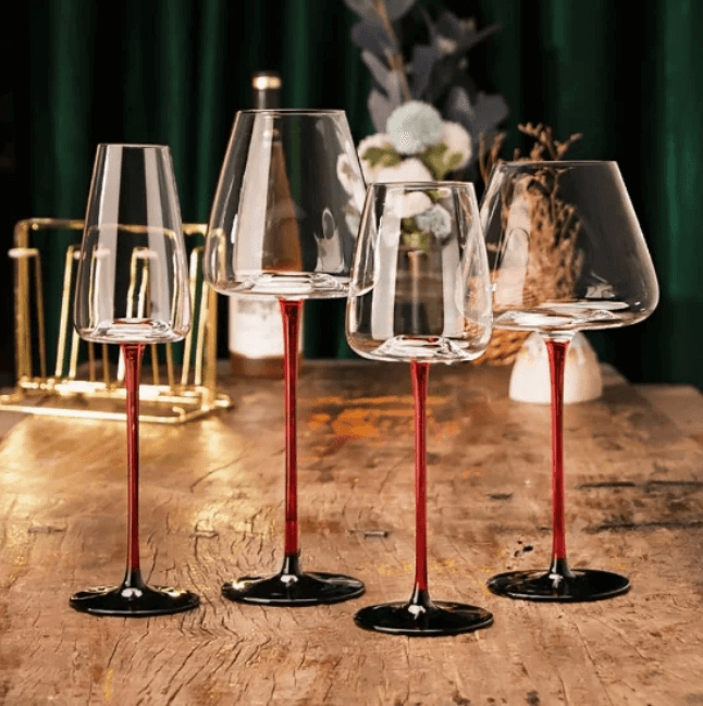 personalized stemmed water wine goblets