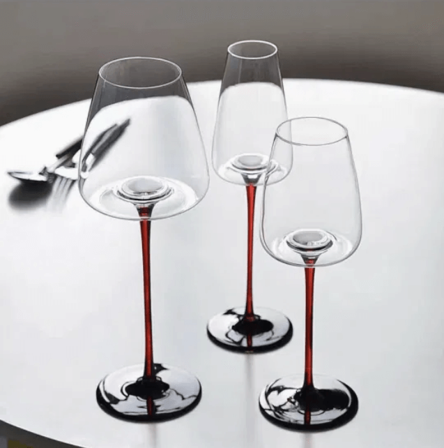 personalized stemmed water wine goblets