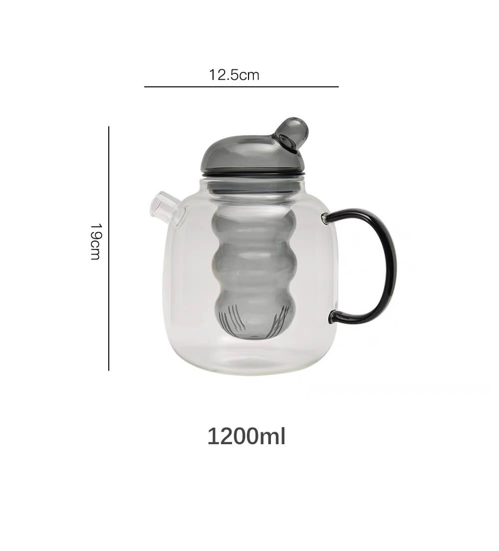 fancy glass tea pot