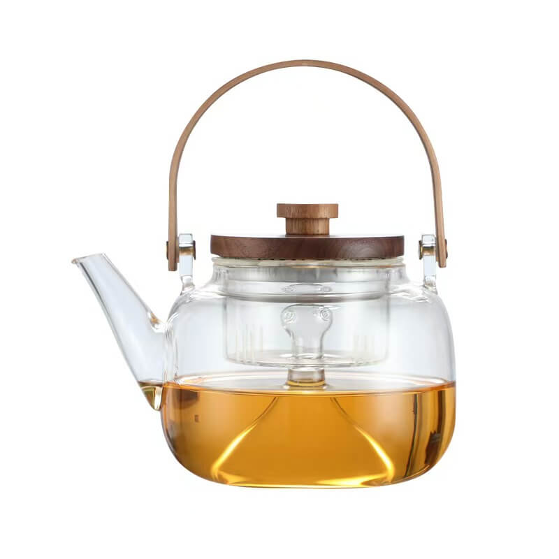 Stovetop Beautiful Borosilicate Glass Teapot With Infuser