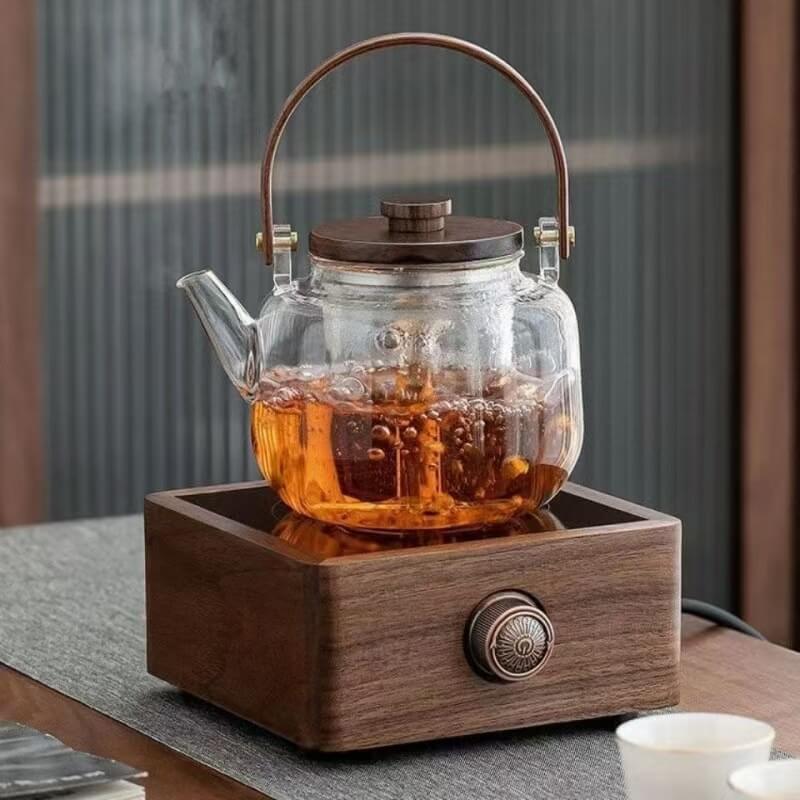 Stovetop Beautiful Borosilicate Glass Teapot With Infuser