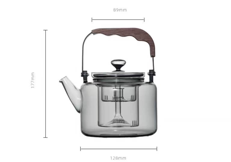 glass tea pot strainer