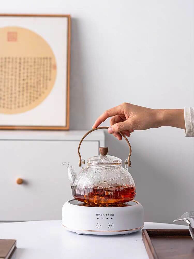 Stovetop Large Borosilicate Glass Kettle Teapot