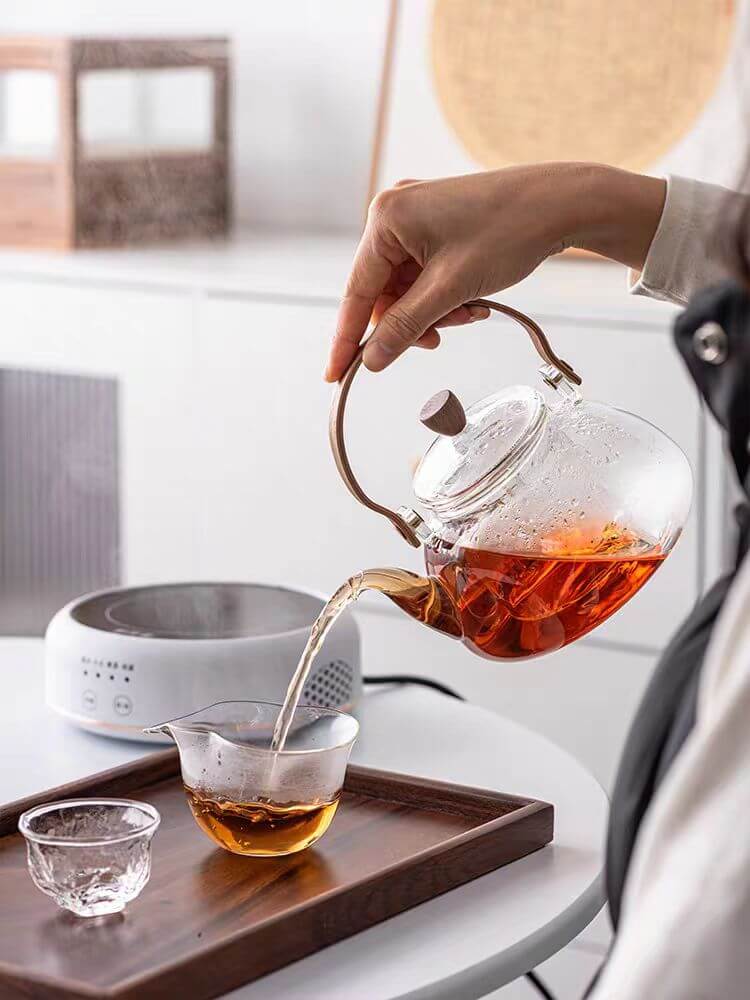 Stovetop Large Borosilicate Glass Kettle Teapot
