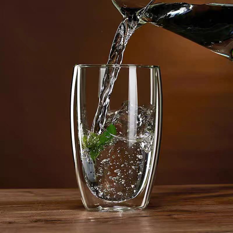 Classic Double Wall Insulated Borosilicate Glass Espresso Tea Cups