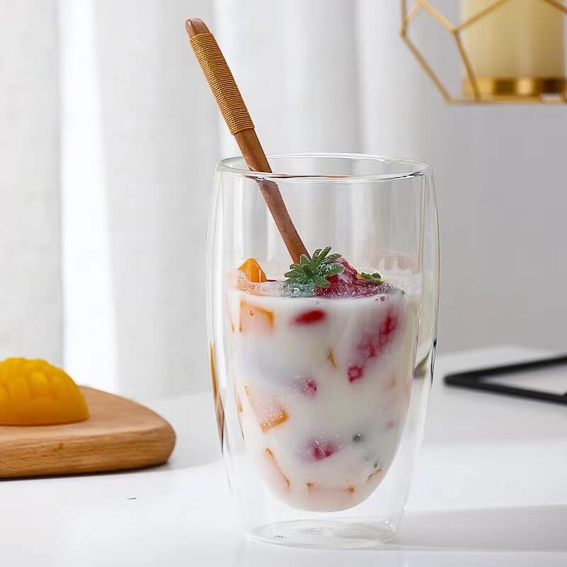 Classic Double Wall Insulated Borosilicate Glass Espresso Tea Cups