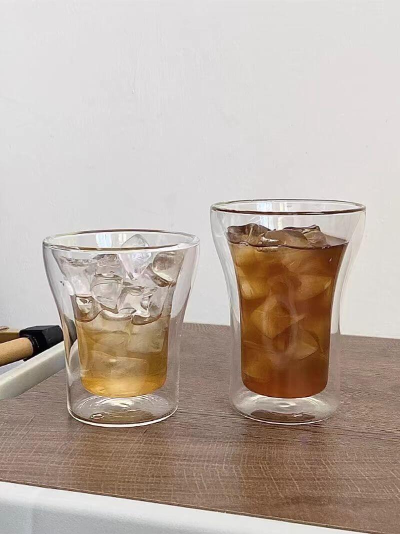 Double Layer Insulated Glass Tea Espresso Cups