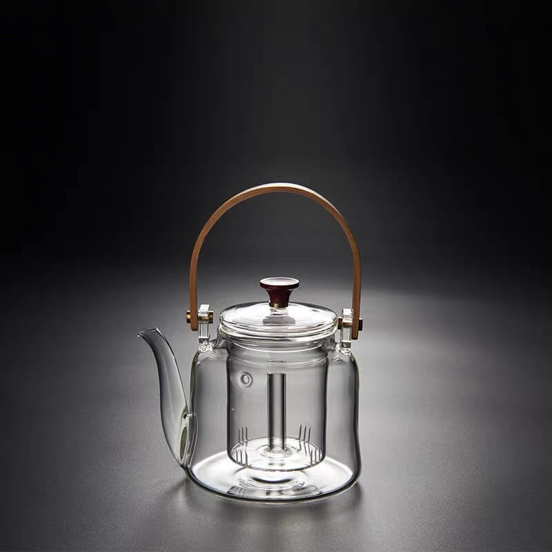 600ml Clear Glass Teapot Kettle For Gas Stove