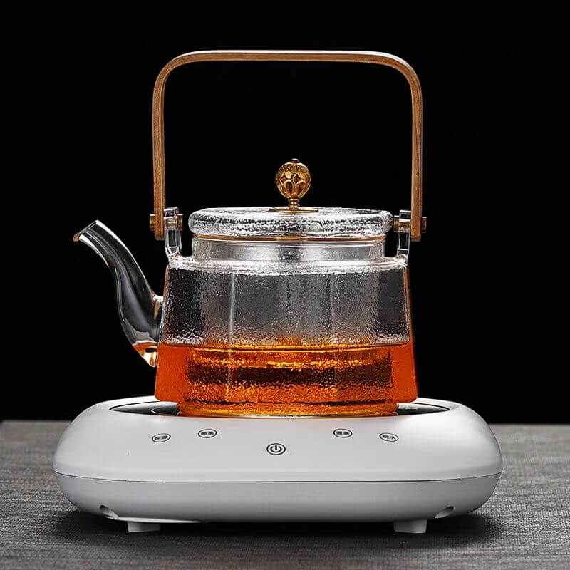 Stovetop Modern Square Glass Teapot With Filter