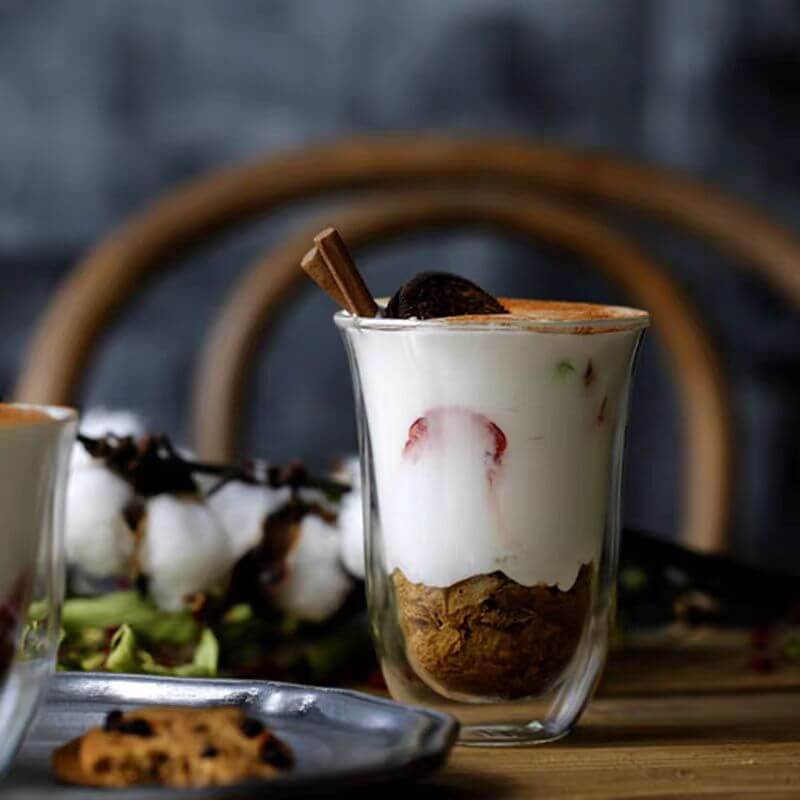 Espresso Double Wall Glass Coffee Mugs Insulated