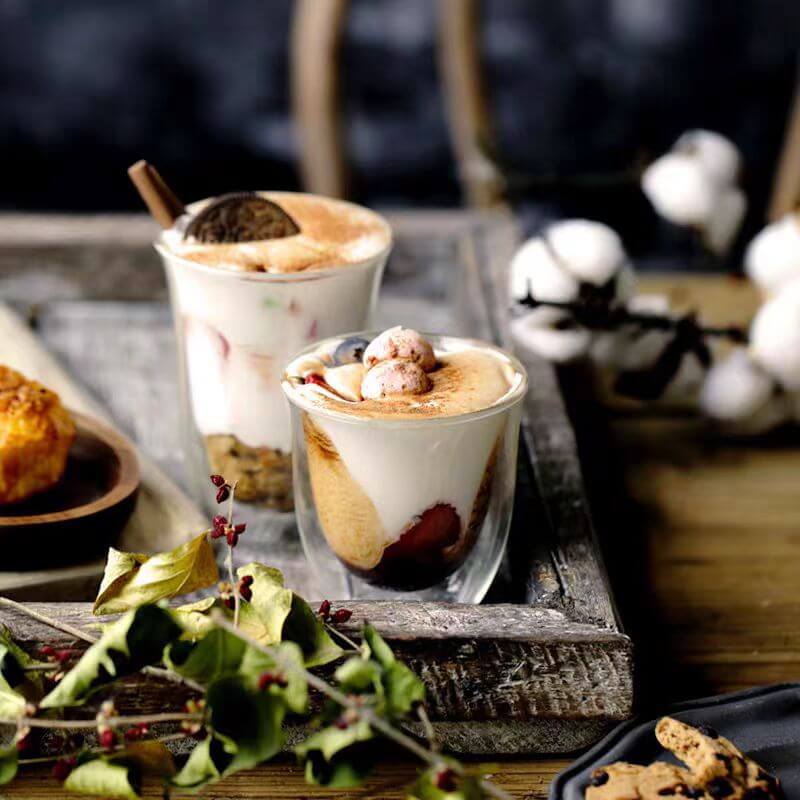 Espresso Double Wall Glass Coffee Mugs Insulated