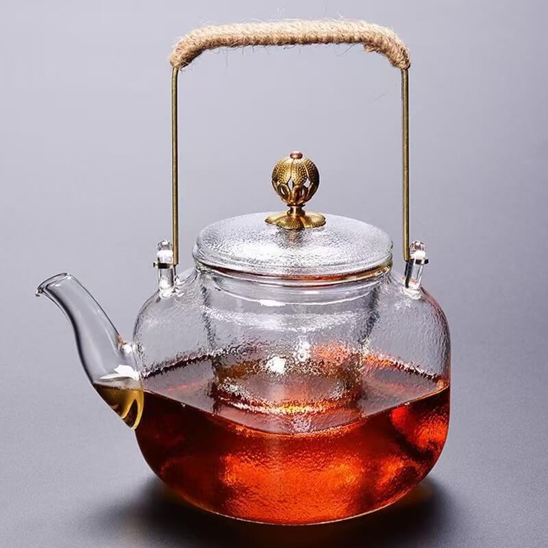Steeper Clear Borosil Glass Tea Kettle