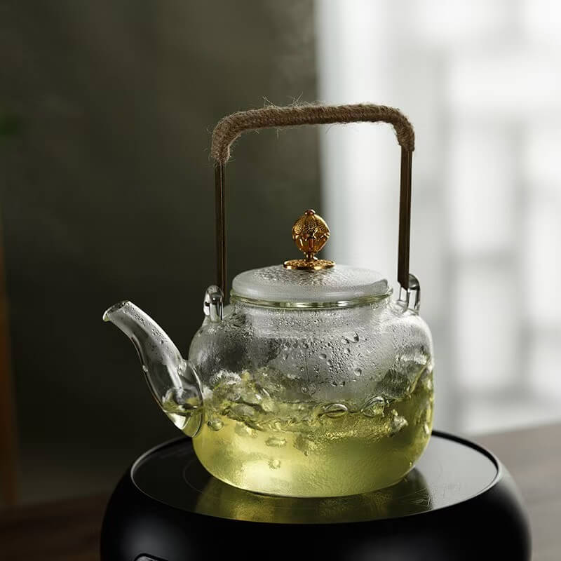 Steeper Clear Borosil Glass Tea Kettle