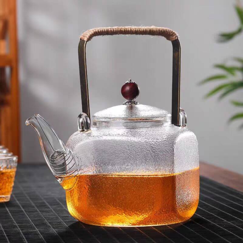 Steeper Clear Borosil Glass Tea Kettle