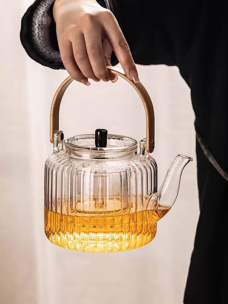 Modern Loose Chai Glass Tea Kettle