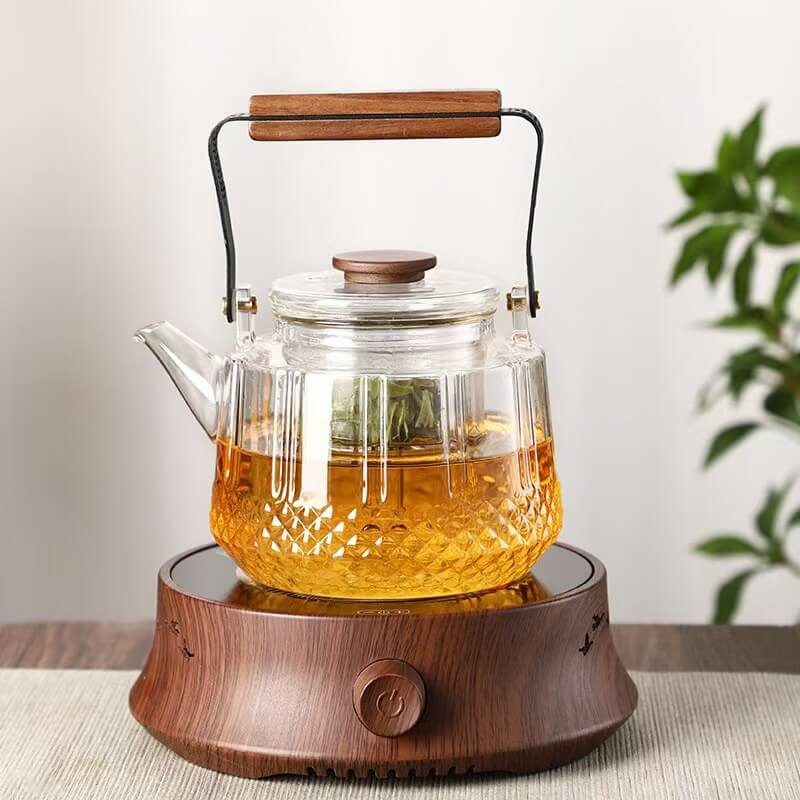 Glass Infusion Kettle Pot Teapot For Blooming Tea