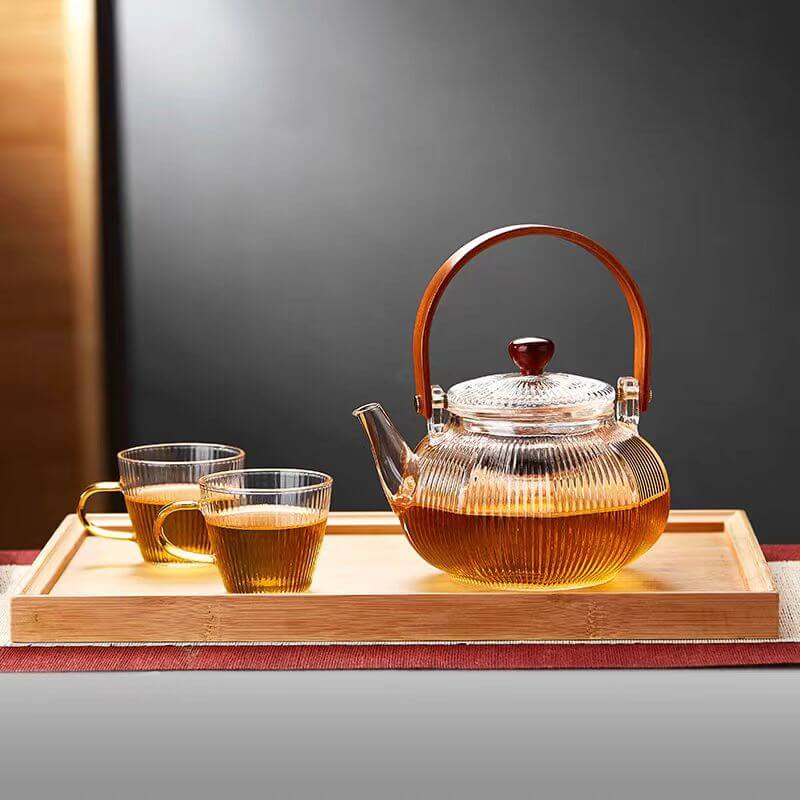 Small Magnetic Glass Teapot With Infuser