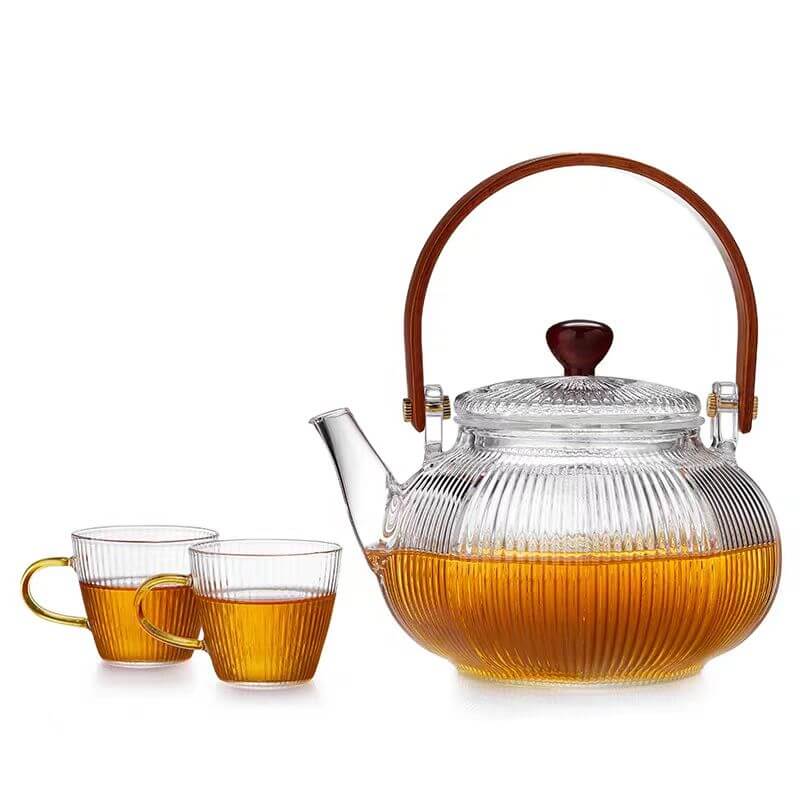 small glass teapot with infuser small glass teapot with infuser
