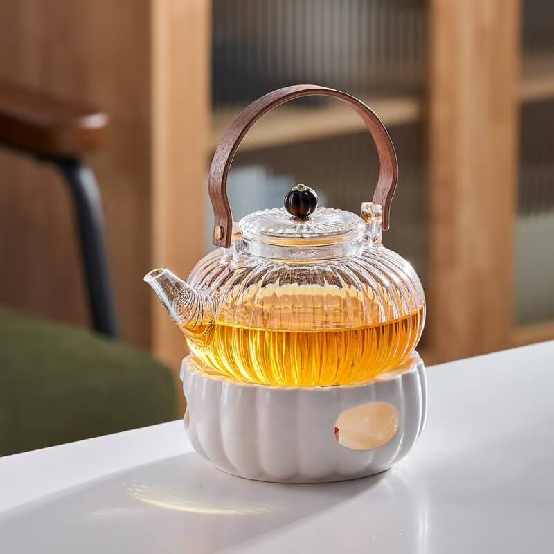 800ml Clear Heat Resistant Glass Tea Kettle Teapot